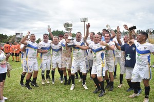 El festejo de Sportivo Guadalupe.