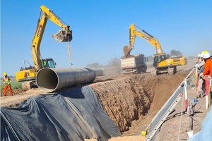 Imágenes de las primeras instancias de la obra. Crédito: Gobierno de la provincia de Santa Fe