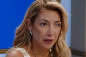 Fabiola Yáñez este sábado por la noche.