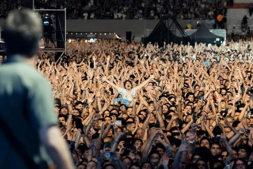 El show de Oasis este sábado en el Monumental. Crédito: DF Entertainment