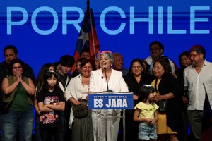 Jeannette Jara, candidata por el Partido Comunista. Reuters.