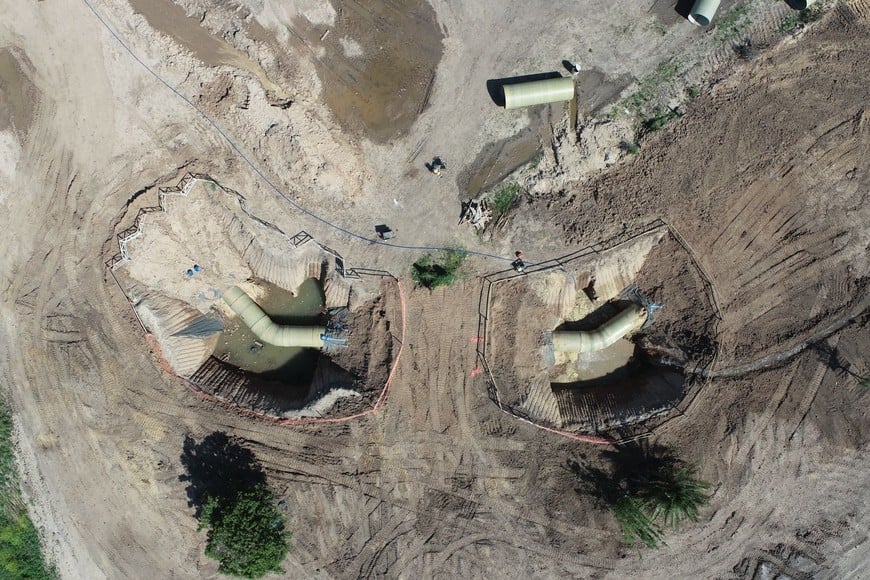 Imágenes de las primeras instancias de la obra. Crédito: Gobierno de la provincia de Santa Fe