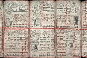 El Códice de Dresde (foto) preservó una tabla de eclipses que abarcaba 405 meses lunares y utilizaba ciclos saros e inex para mantener predicciones exactas.