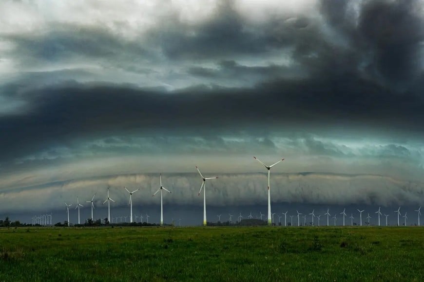 El sur de Brasil también recibió el frente de tormenta. Gentileza Gabriel Zaparolli