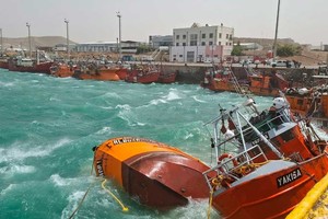 Había alerta roja por vientos en el sur del país.