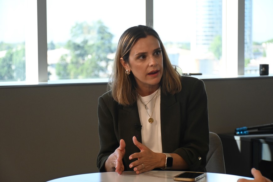 Lucila García, directora de la Agencia de Cooperación, Inversiones y Comercio Exterior (ACICE). Crédito: Flavio Raina