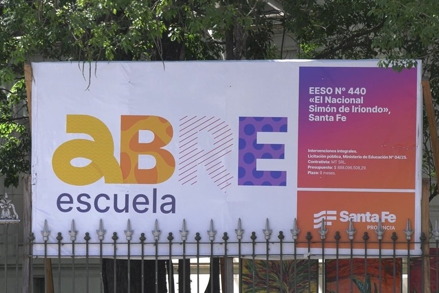 Obras en los techos de la Escuela Nacional.