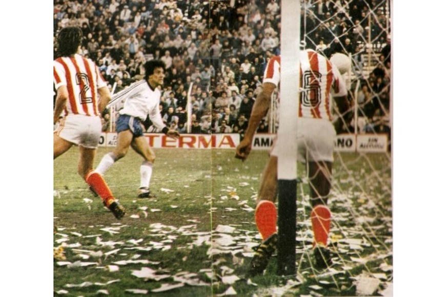 Unión enfrentando a Quilmes en el Nacional 1982.