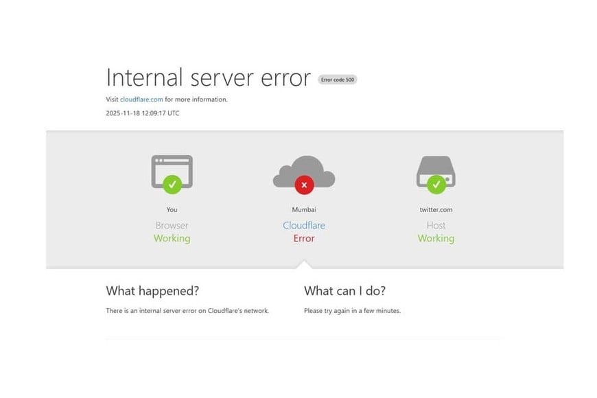 El mensaje que aparece en los navegadores.