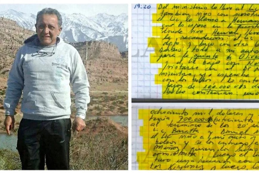 Oscar Centeno, el ex chofer de Roberto Baratta que llevaba anotaciones de presuntos pagos de sobornos en ocho cuadernos que son parte fundamental de esta causa judicial.