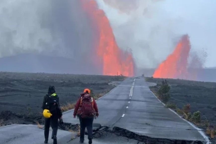 Kilauea es un volcán en escudo, el más activo de los cinco que conforman la isla.