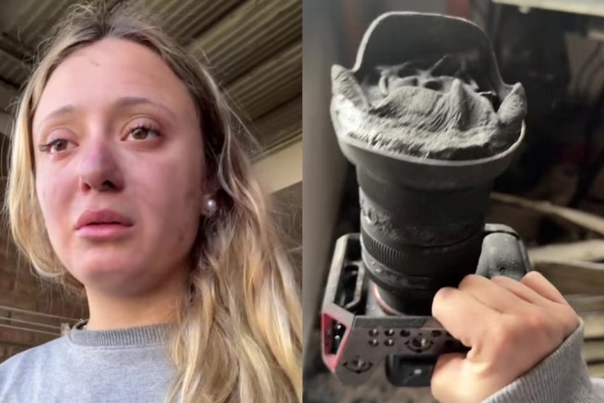 La joven mostró cómo un descuido provocó un accidente que destruyó su vivienda.