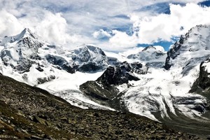 Los restos humanos fueron hallados en el glaciar del Ober Gabelhorn.