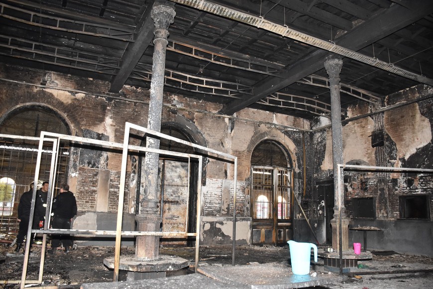 La imagen corresponde a los daños causados durante el incendio de 2019. Flavio Raina (archivo).