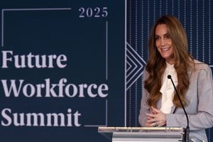 Kate Middleton en The Future Workforce Summit.  ADRIAN DENNIS/Pool via REUTERS