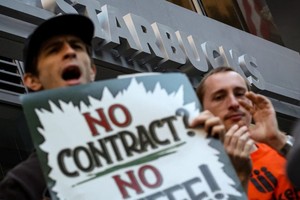 El sindicato Starbucks Workers United agrupa aproximadamente a 9.500 trabajadores.