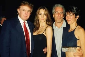 Jefrrey Epstein junto a Donald Trump.