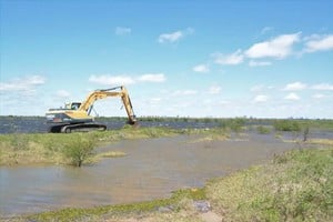 Gran parte del casco urbano quedó bajo el agua.