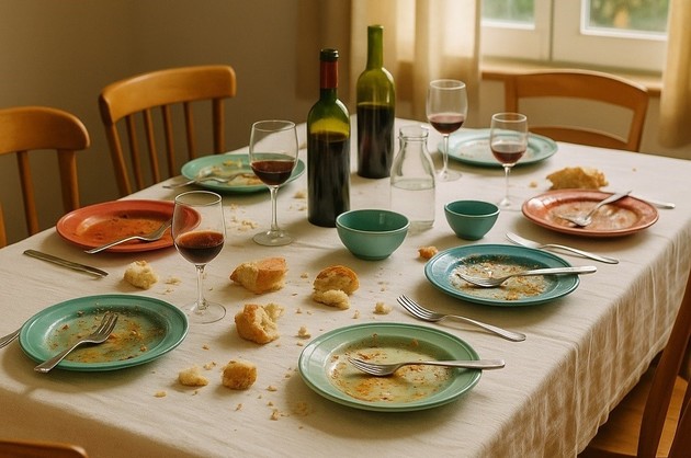 "Era ese instante en que la sobremesa puede volverse confidencia (…)". Iba todo bien hasta que, de pronto, alguien insinuó algo que podía estar relacionado con la cuestión política de la semana.