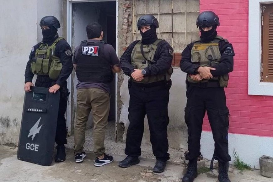 La irrupción fue realizada por personal del Grupo de Operaciones Especiales. Foto: El Litoral