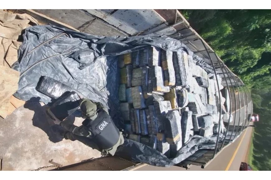 Decomisaron más de nueve toneladas de droga en Misiones.
