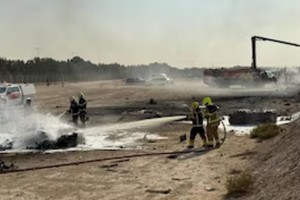 Demostración fallida: un caza indio se precipitó a tierra en el Air Show de Dubai