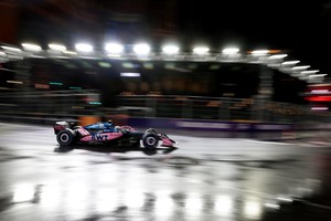 Formula One F1 - Las Vegas Grand Prix - Las Vegas Strip Circuit, Las Vegas, Nevada, United States - November 21, 2025
Alpine's Franco Colapinto during qualifying REUTERS/Jeenah Moon
