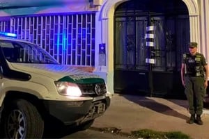 Personal de Gendarmería durante uno de los procedimientos judiciales.