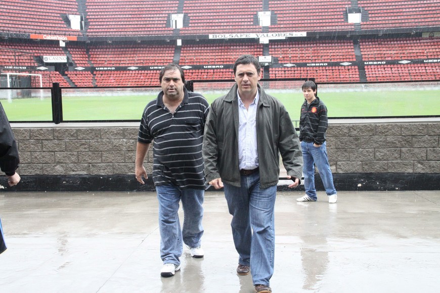 Gustavo Abraham en aquellas elecciones de 2010 en las que se presentó como opositor a la gestión de Germán Lerche.