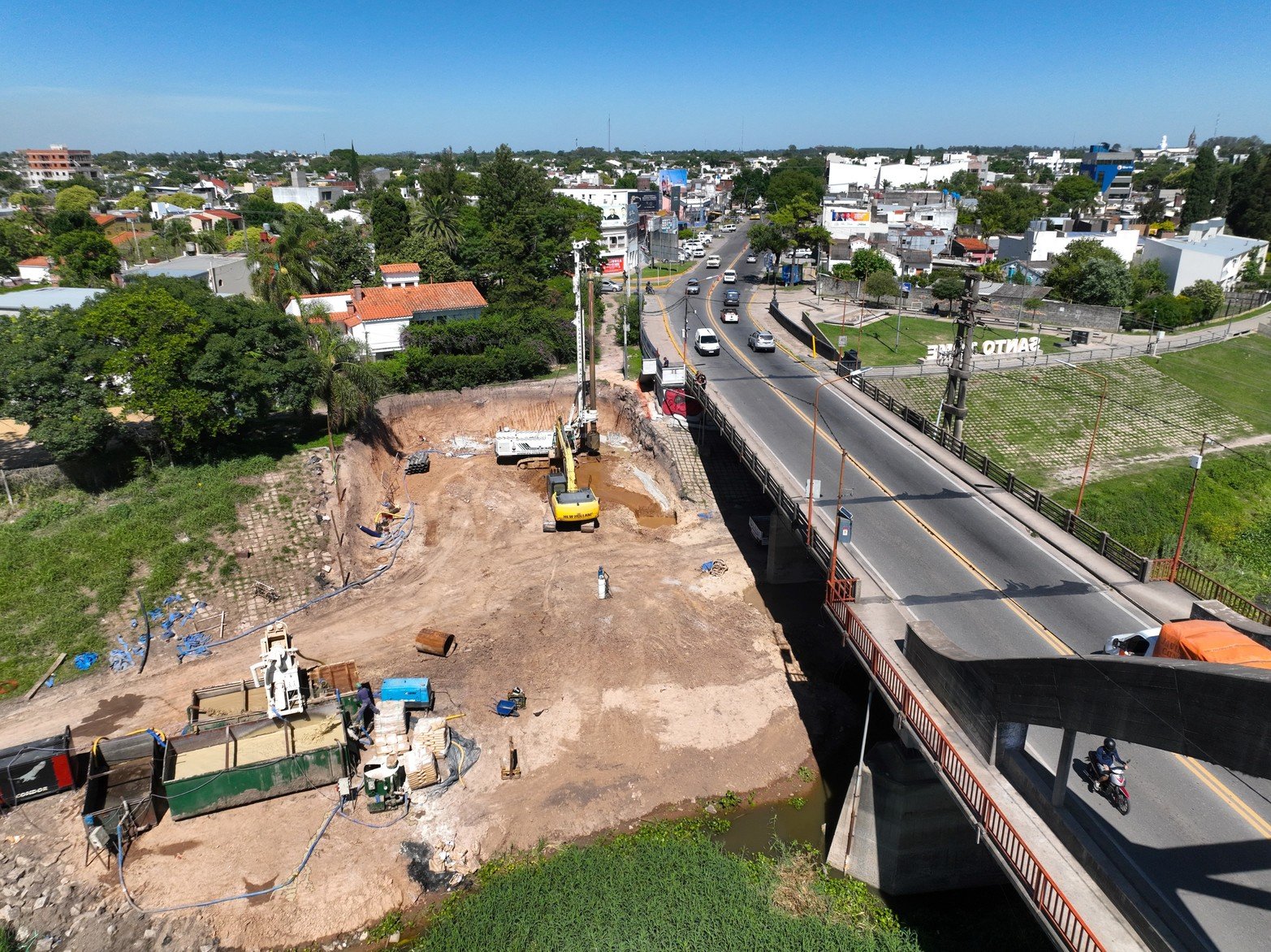 Avances de las obras en el nuevo Puente Carretero.