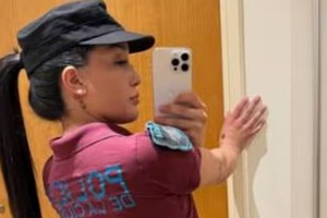 La policía fue suspendida por su conducta "indecorosa"en TikTok.