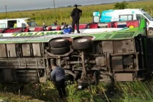 El accidente sucedió en el kilómetro 325, mano a Mar del Plata.