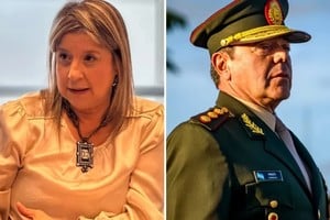 Alejandra Monteoliva (nueva Ministra de Seguridad) y el Teniente General Carlos Presti (nuevo Ministro de Defensa).