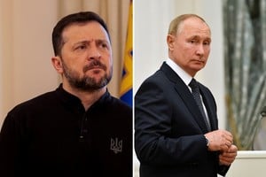 Volodimir Zelenski, presidente de Ucrania, y Vladimir Putin, presidente de Rusia. Crédito: Reuters