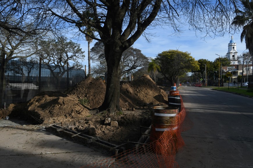 La obra de Provincia contempla la remodelación del cantero y la construcción de los manda peatón.

Manuel Fabatía (archivo).