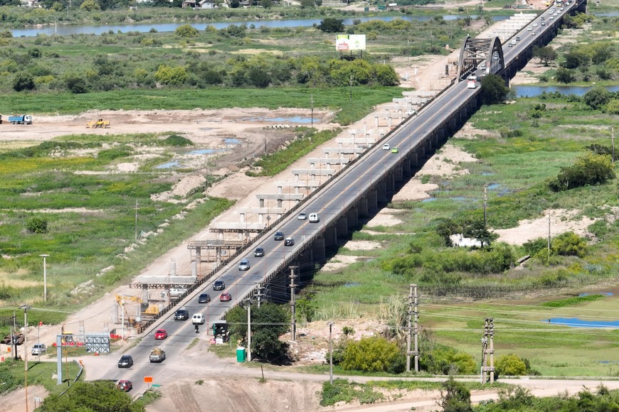 Avances de las obras en el nuevo Puente Carretero.