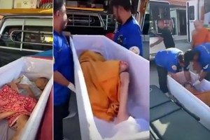 La dieron por muerta y despertó en el ataúd.