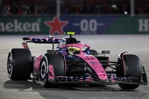 Formula One F1 - Las Vegas Grand Prix - Las Vegas Strip Circuit, Las Vegas, Nevada, United States - November 22, 2025
Alpine's Franco Colapinto in action during the race REUTERS/Daniel Cole