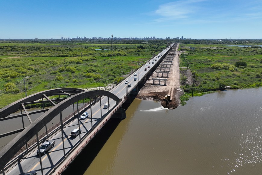Avances de las obras en el nuevo Puente Carretero.