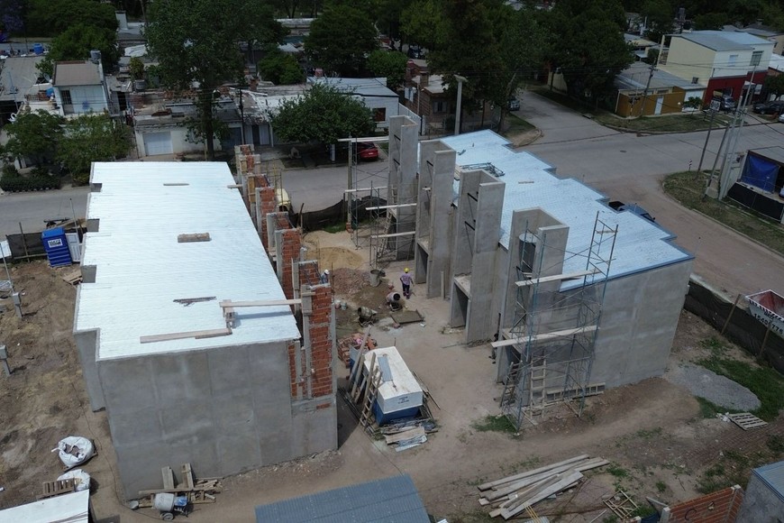 El sueño de ocho familias de Sunchales: Provincia avanza con la construcción de nuevas viviendas.