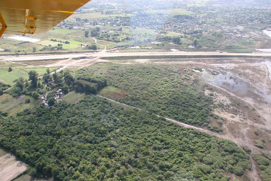 El terreno de la quinta, de unas 14 hectáreas lindantes al río Salado. Foto del 2007. Amancio Alem / Archivo