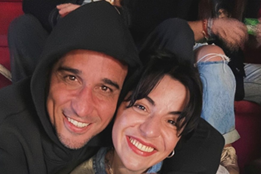 En el homenaje a Diego, Sergi acompañó a Gianinna sin mostrarse públicamente