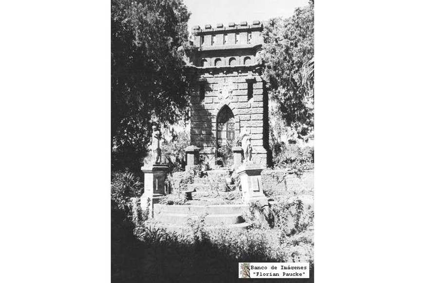 La construcción anexa, una especie de cripta familiar.