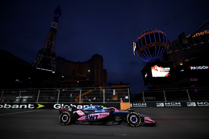 Formula One F1 - Las Vegas Grand Prix - Las Vegas Strip Circuit, Las Vegas, Nevada, United States - November 20, 2025
Alpine's Franco Colapinto during practice REUTERS/Jeenah Moon