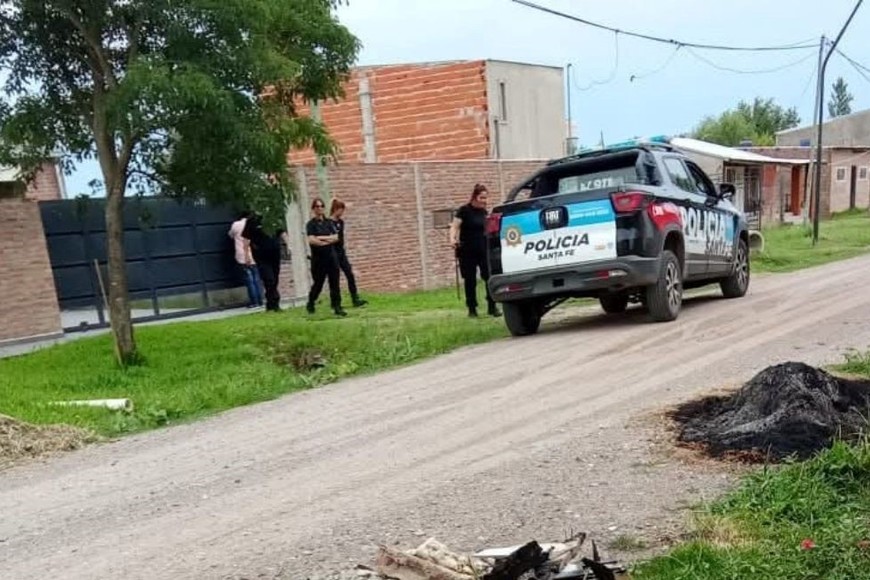 El momento del arresto del movilero. Foto: Gentileza