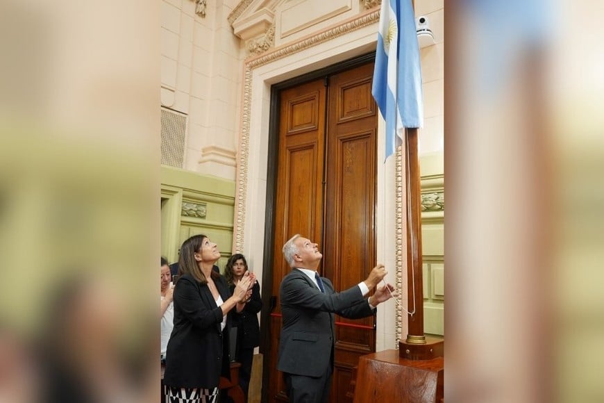 Pablo Farías en su última sesión como legislador provincial