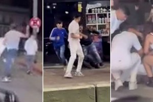 Lo rodearon entre varios y lo golpearon brutalmente.