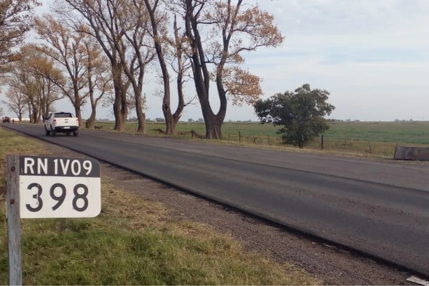 Tramo de la Ruta Nacional 9 entre Tortugas y Armstrong.