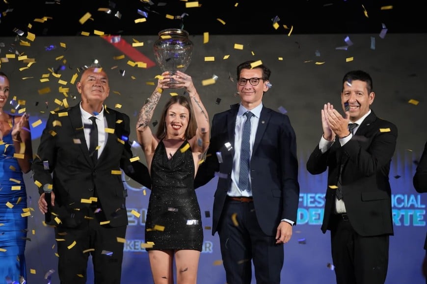 Darío Pignata, Daniel Di Lena, Evelyn Bermúdez y Fabián Acosta. Crédito: Manuel Fabatía