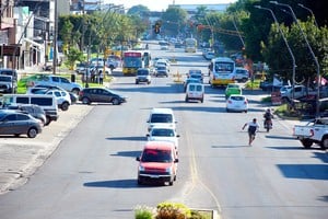 Obras de accesibilidad en avenidas comerciales, uno de los ítems considerados. Foto: Guillermo Di Salvatore.